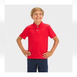 Cat & Jack Vibrant Red Kids Polo Shirt